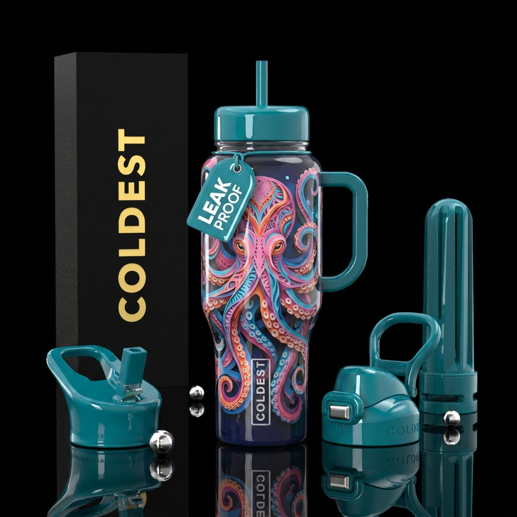 Art water bottle design