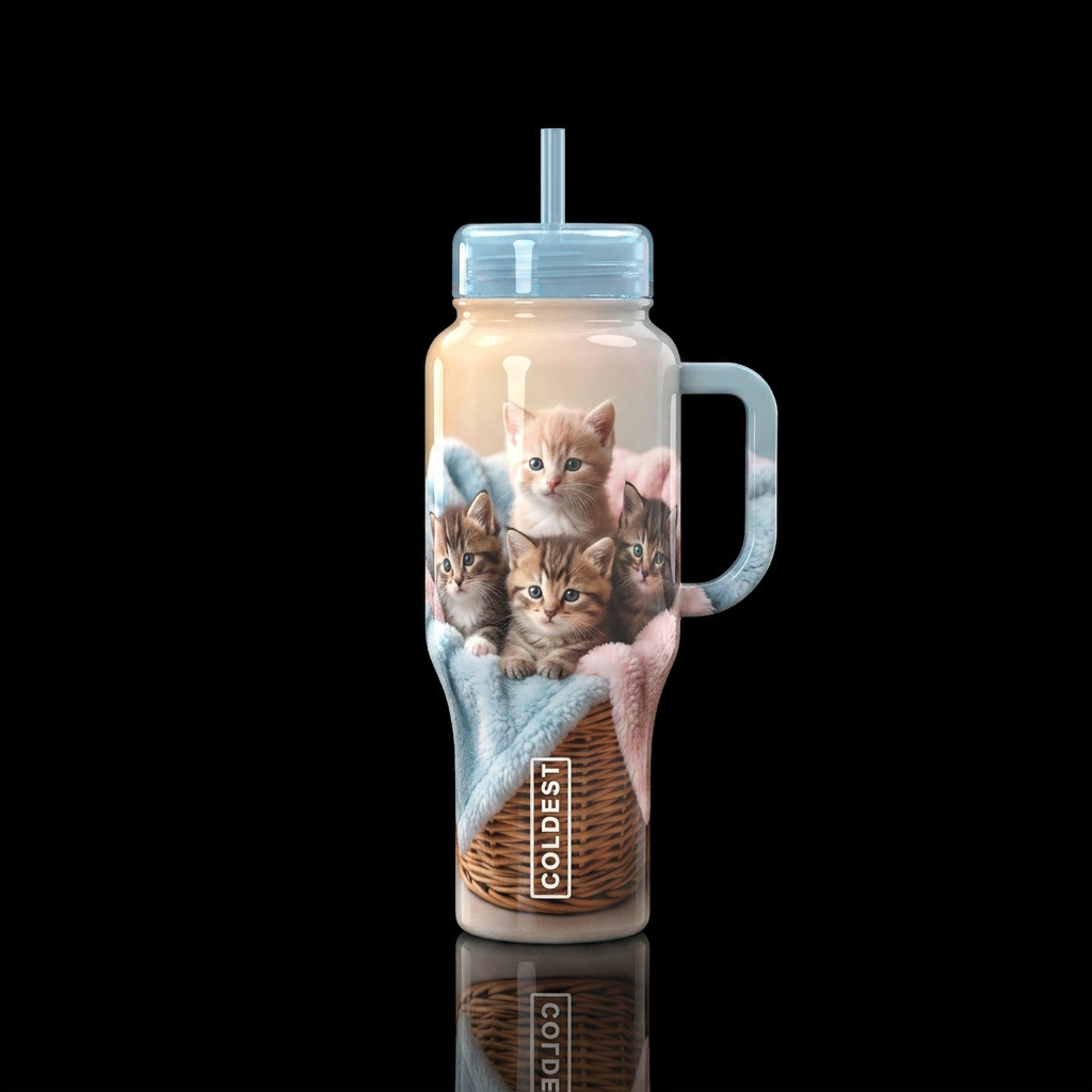 Kittens 😸 water bottle design