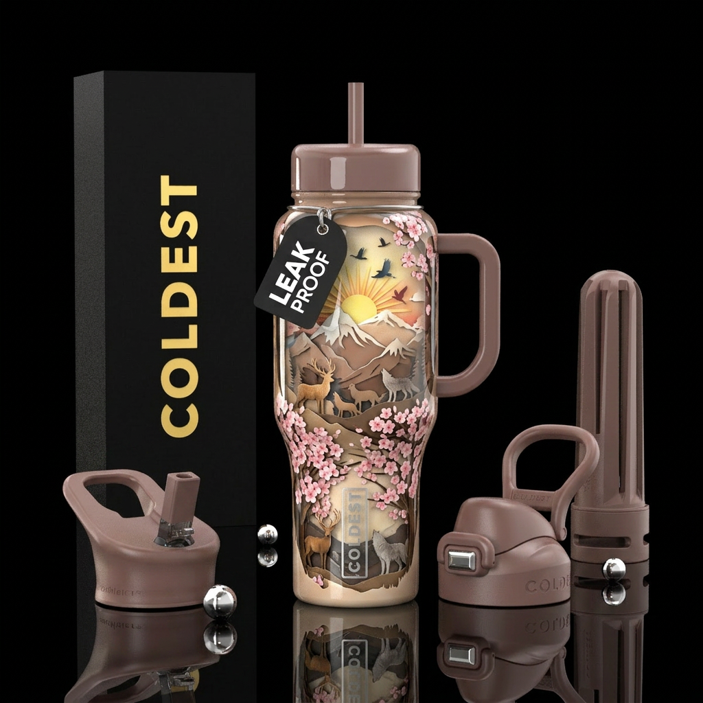 Art water bottle design