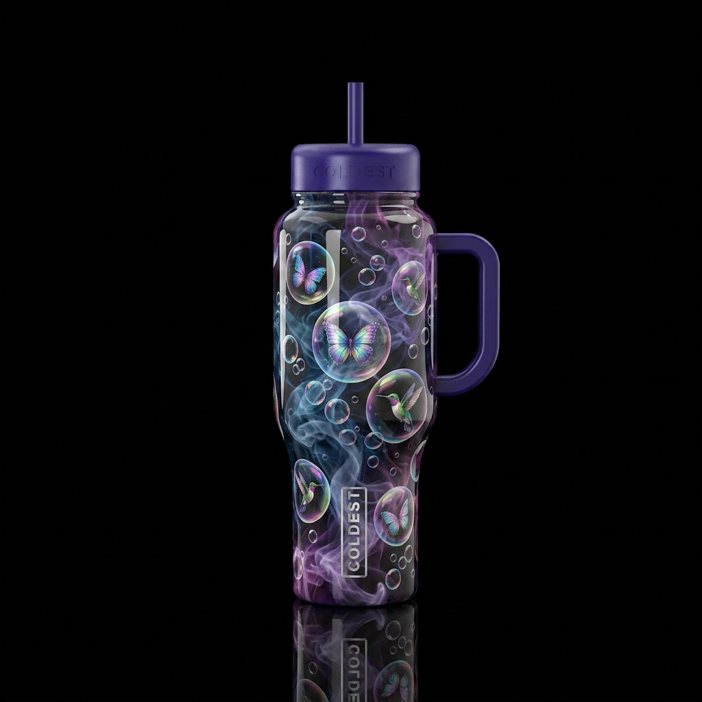 Art water bottle design