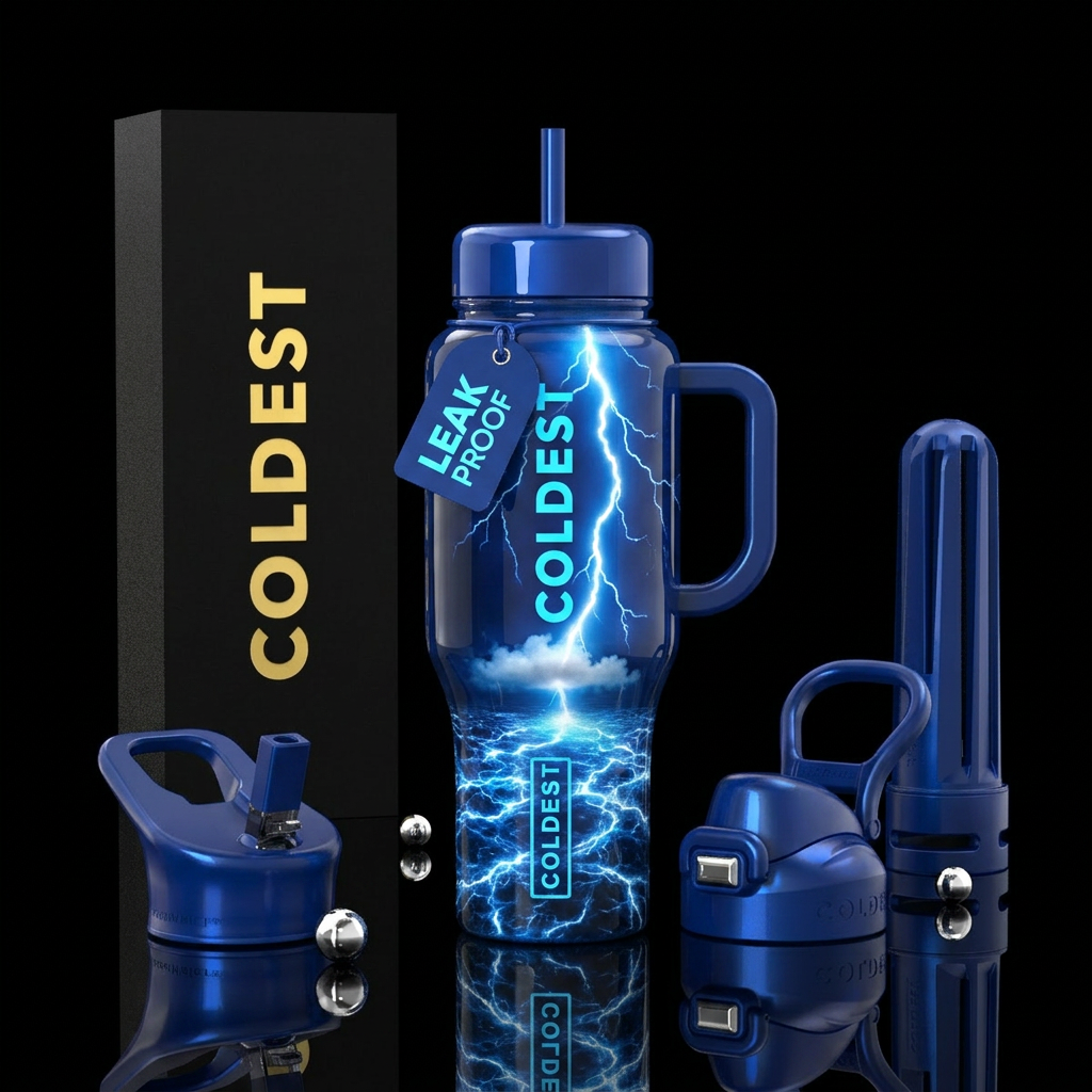Lightning water bottle design