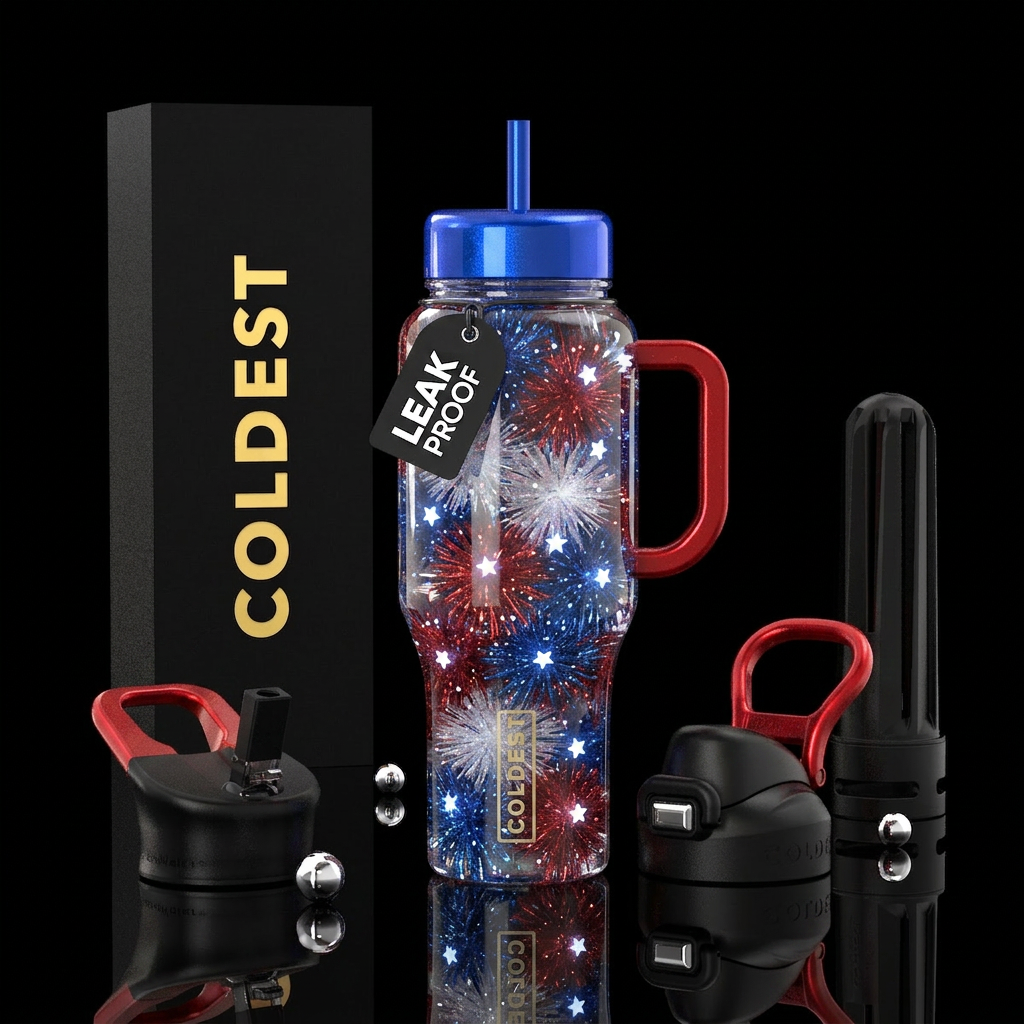 Patriotic water bottle design