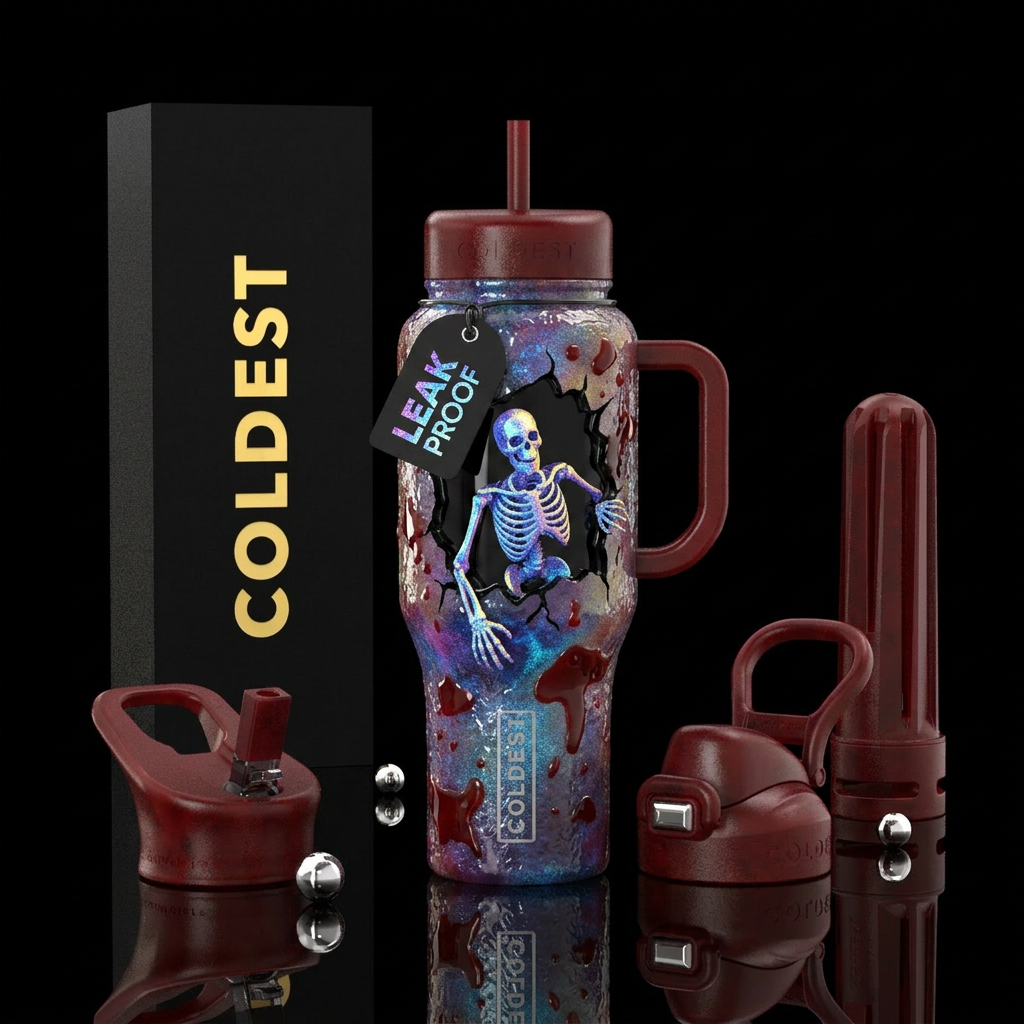 Haunted water bottle design