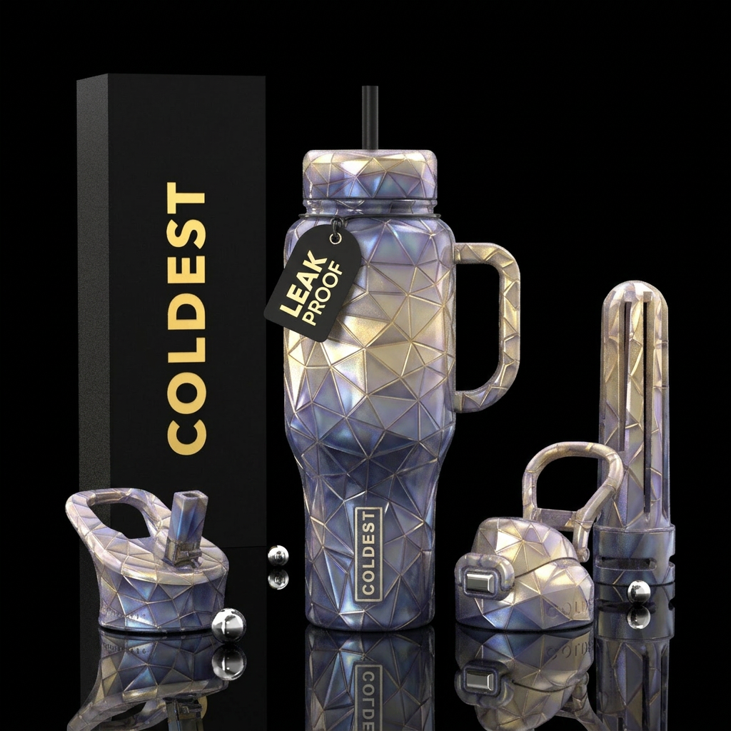 Abstract water bottle design