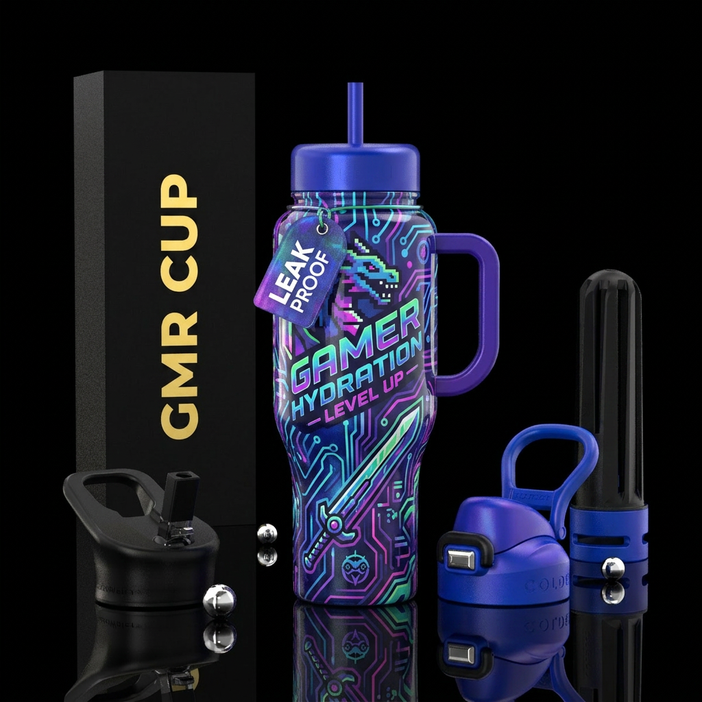 Gaming water bottle design