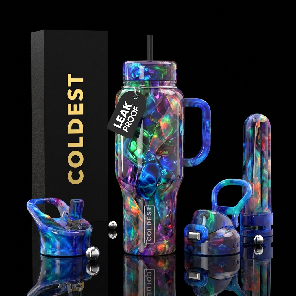 Abstract water bottle design