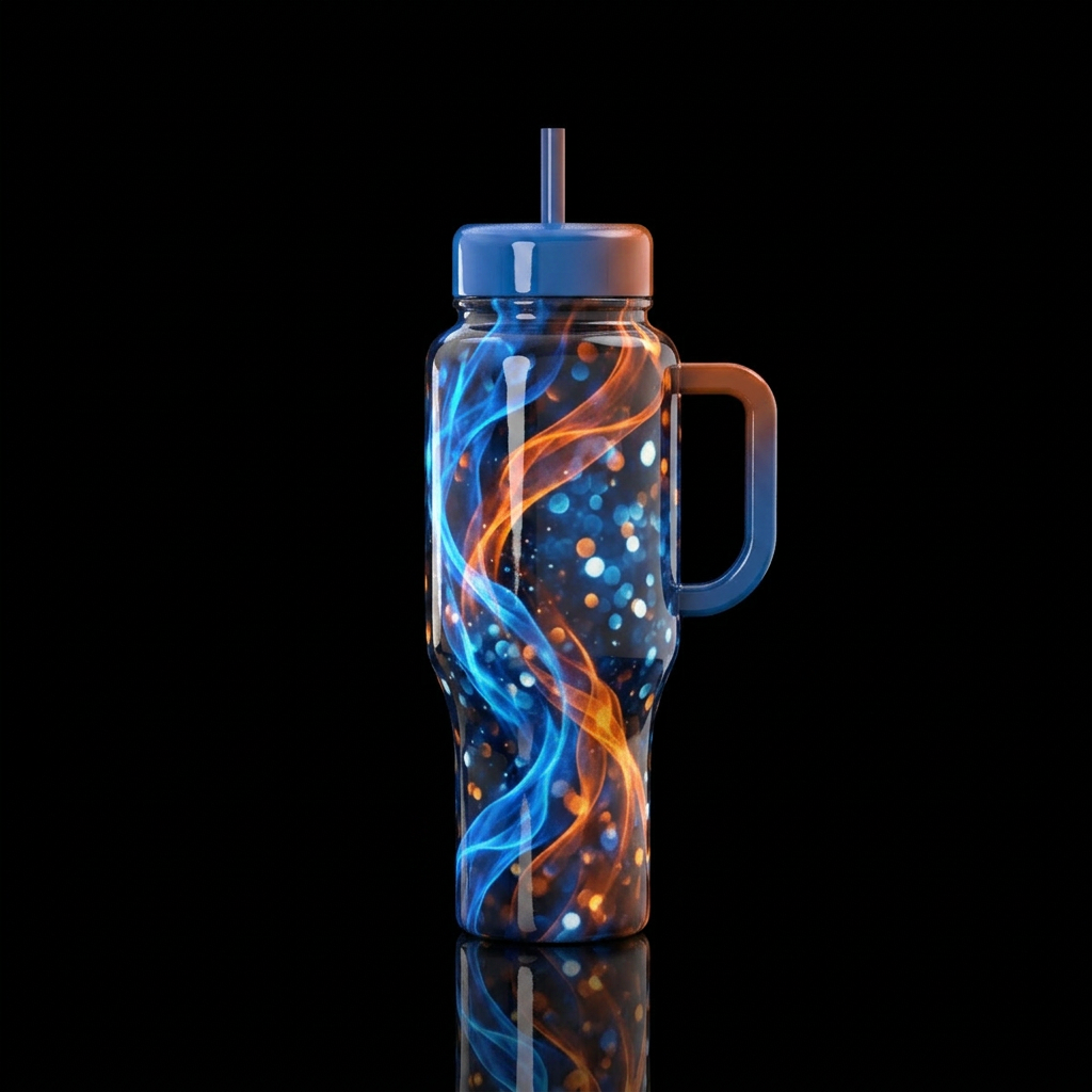 Art water bottle design