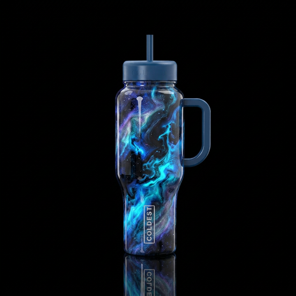 Art water bottle design