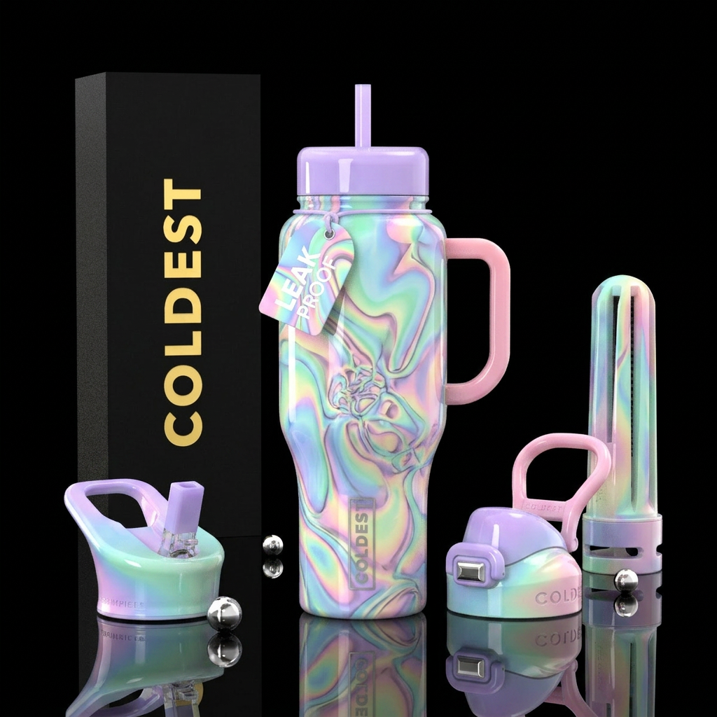 Abstract water bottle design