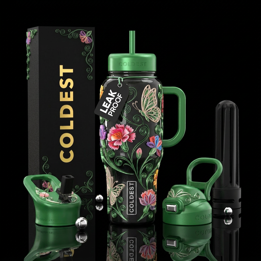 Art water bottle design