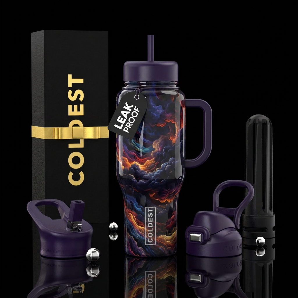 Art water bottle design