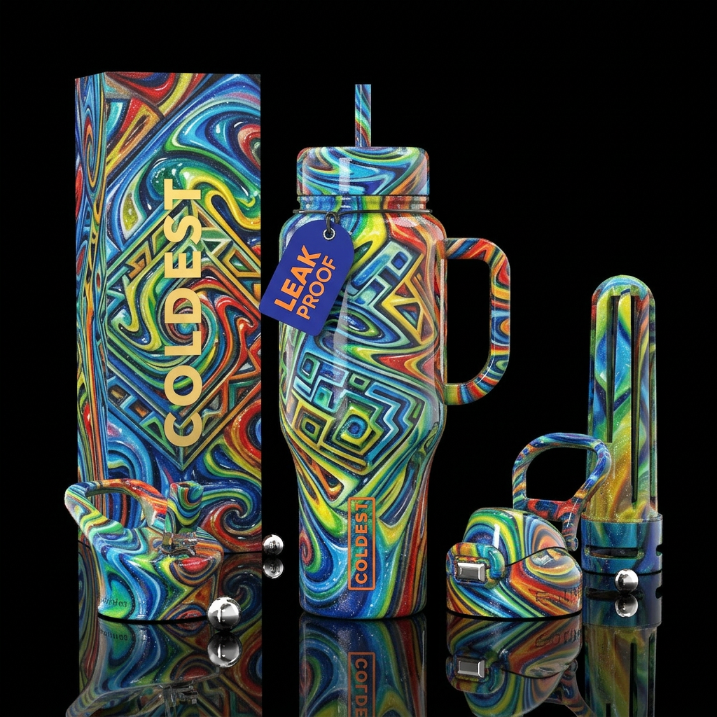 Art water bottle design