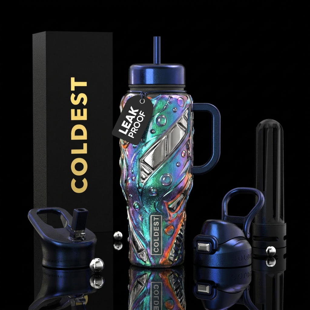 Art water bottle design