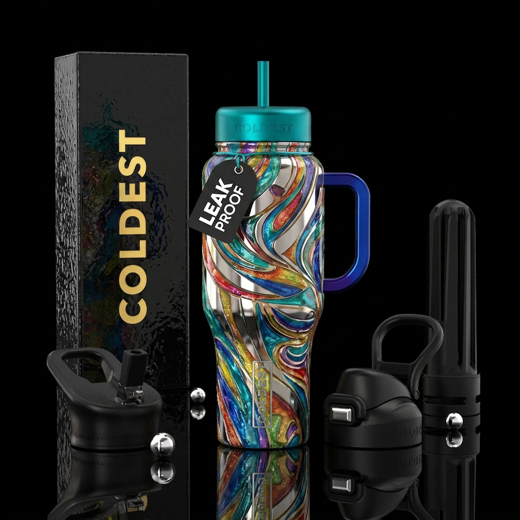 Art water bottle design