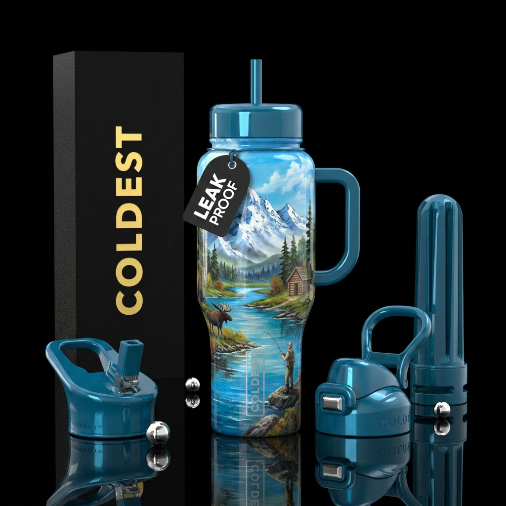 Art water bottle design