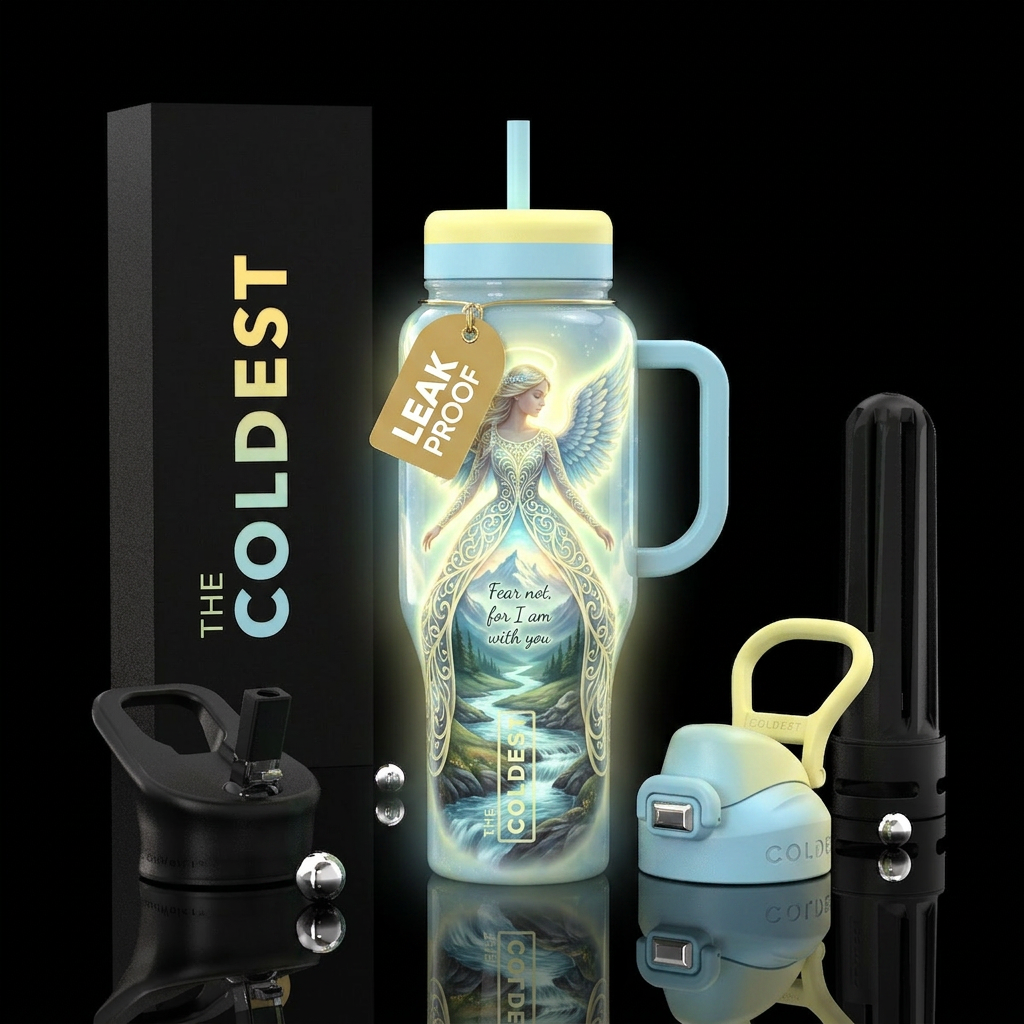 Angel water bottle design