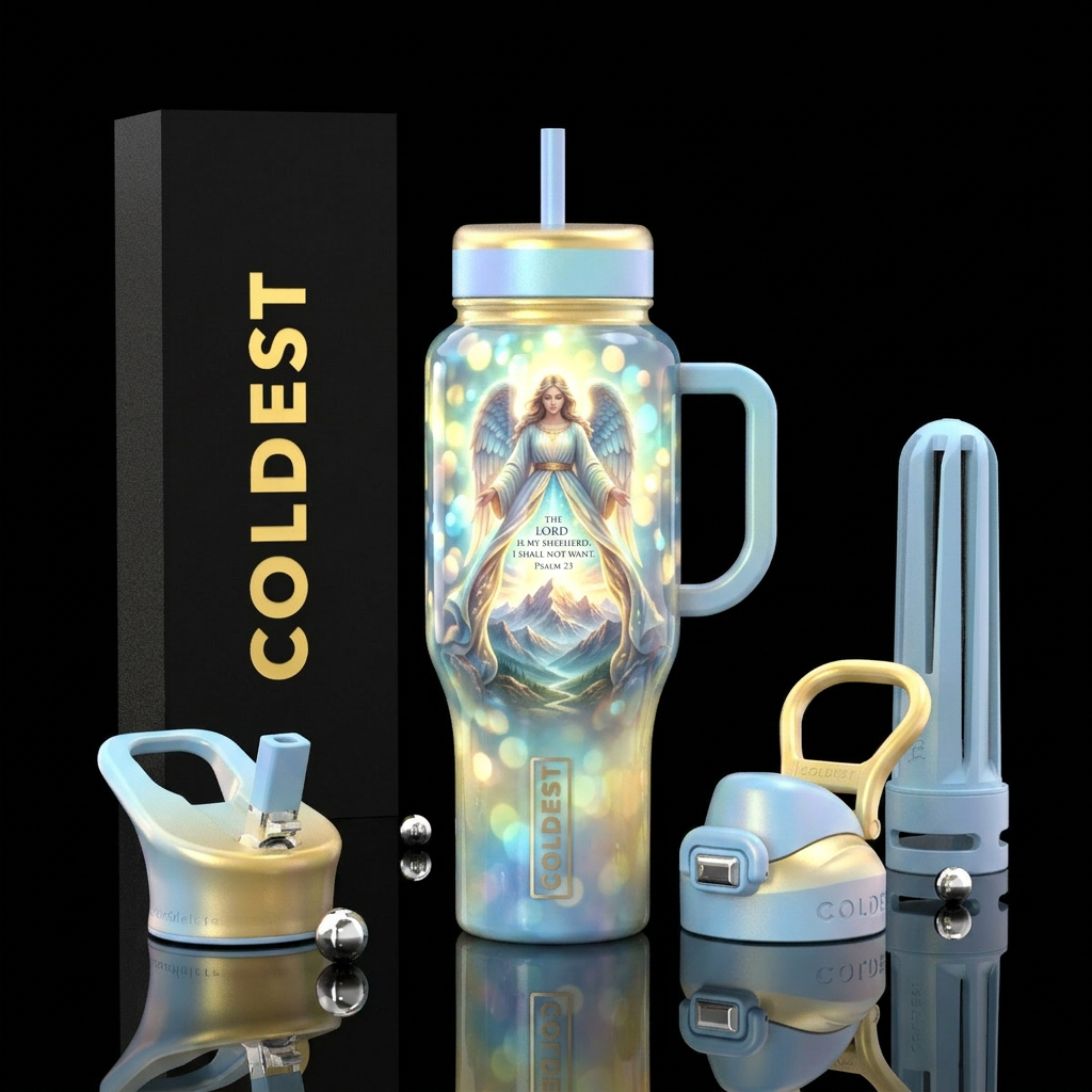 Angel water bottle design