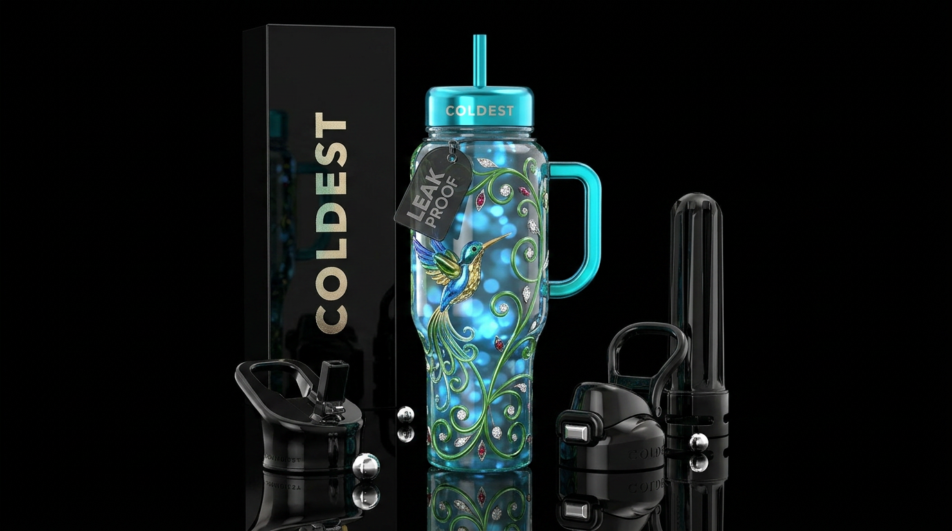 Art water bottle design