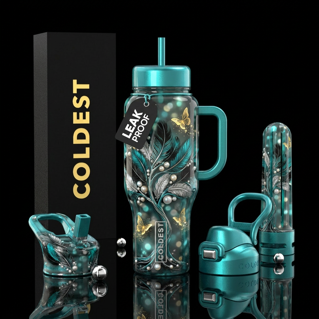 Art water bottle design