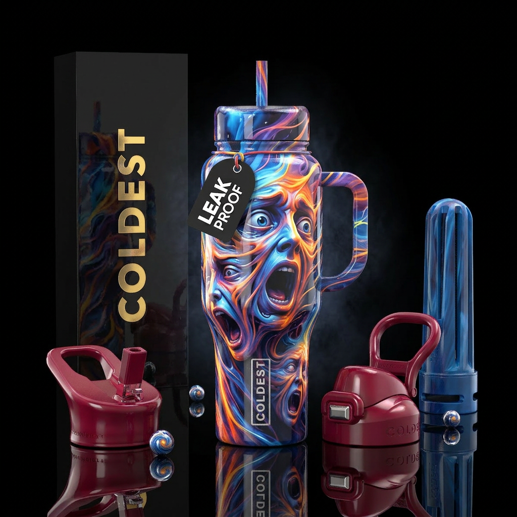 Halloween water bottle design