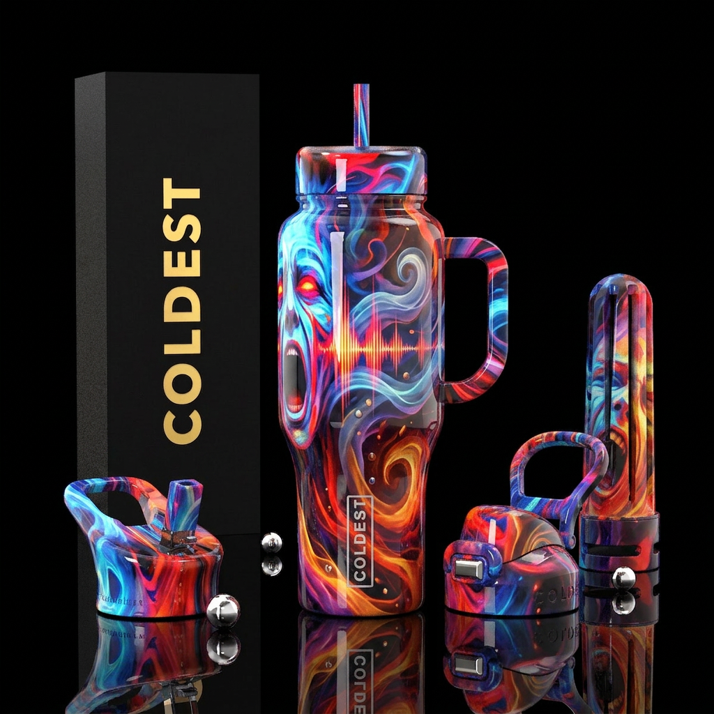 Halloween water bottle design