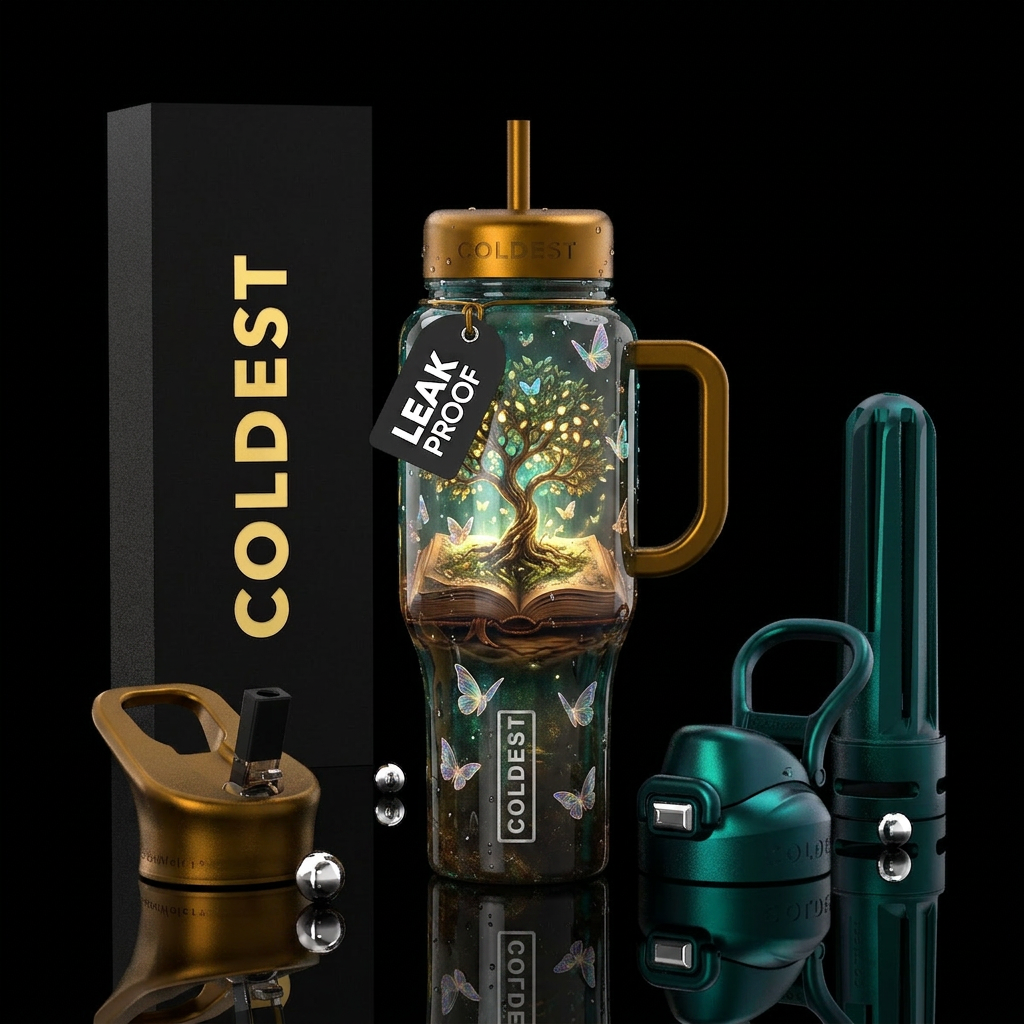 Book water bottle design