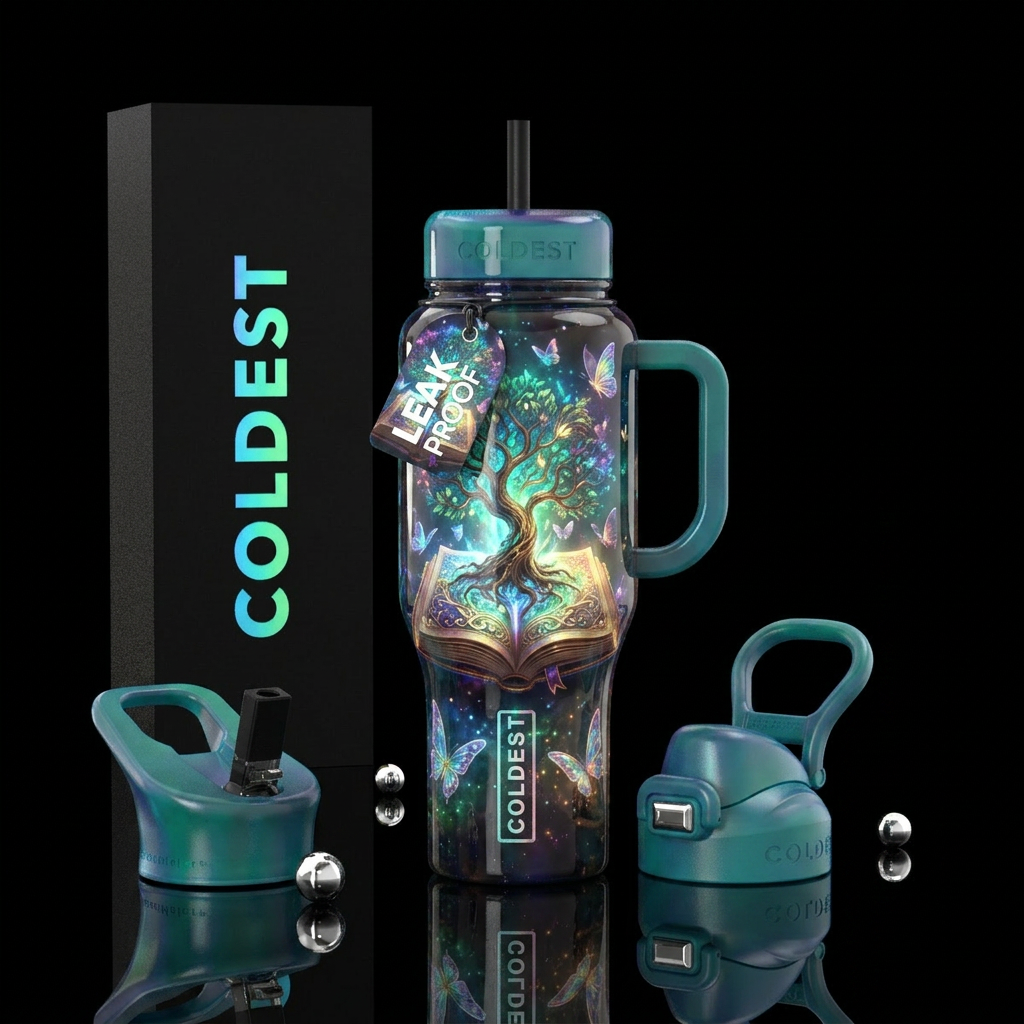 Book water bottle design