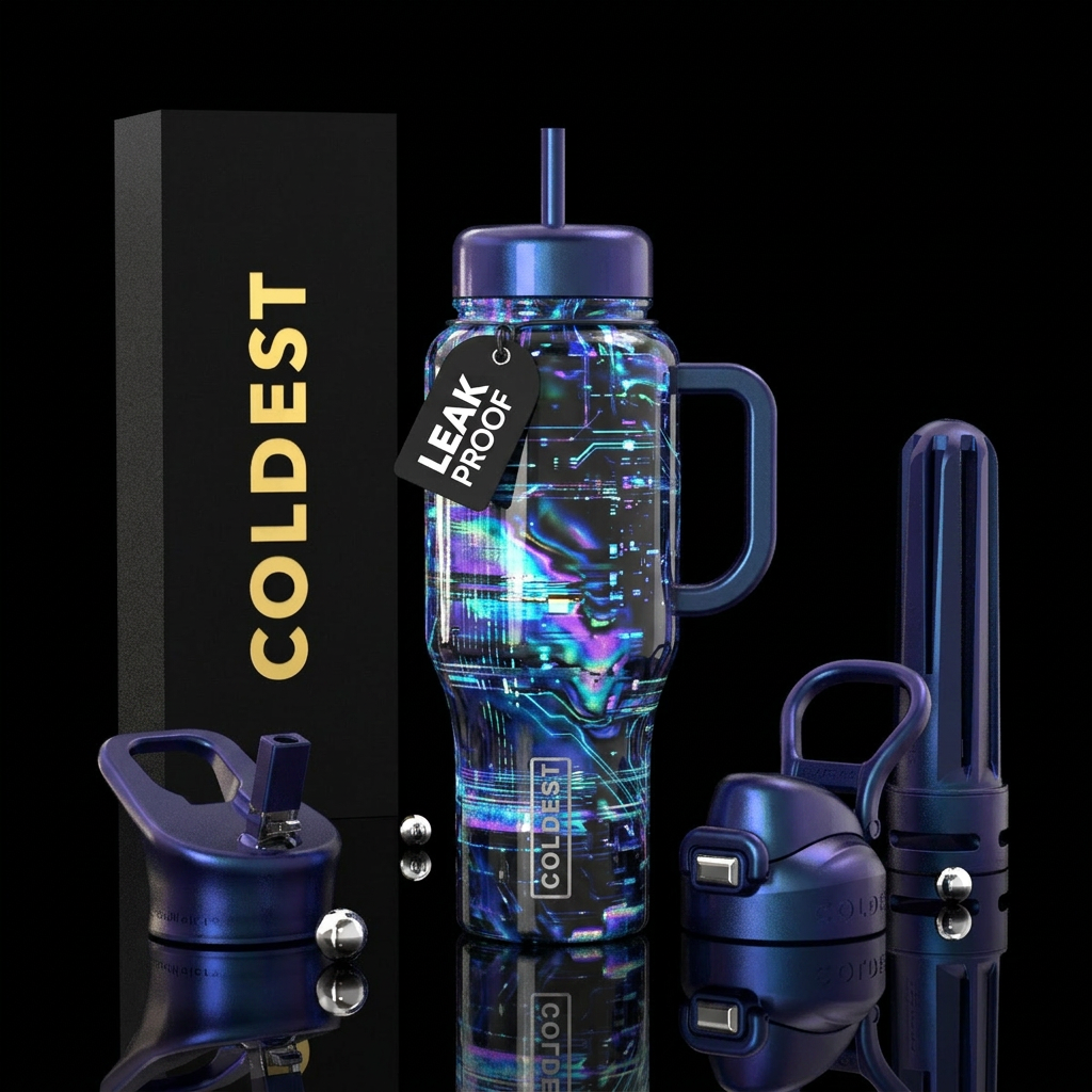 Art water bottle design