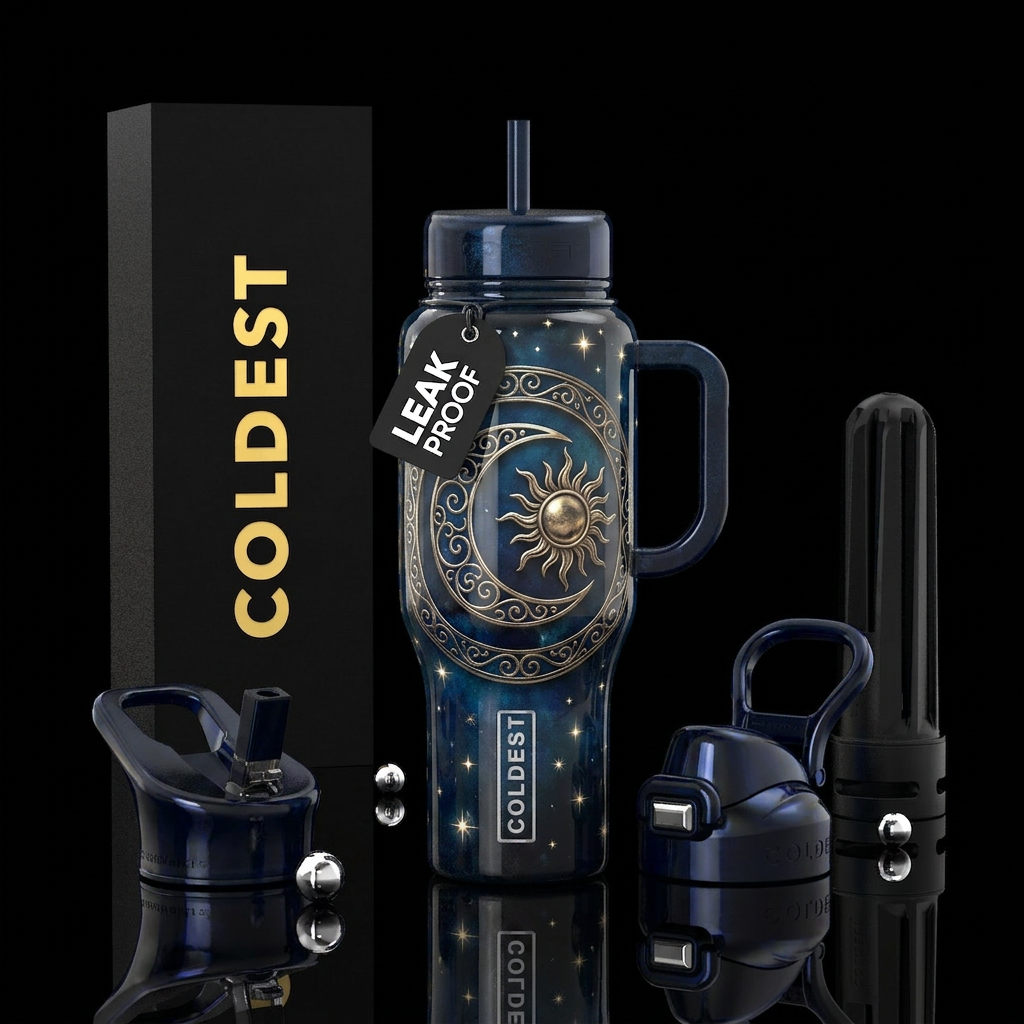 Art water bottle design