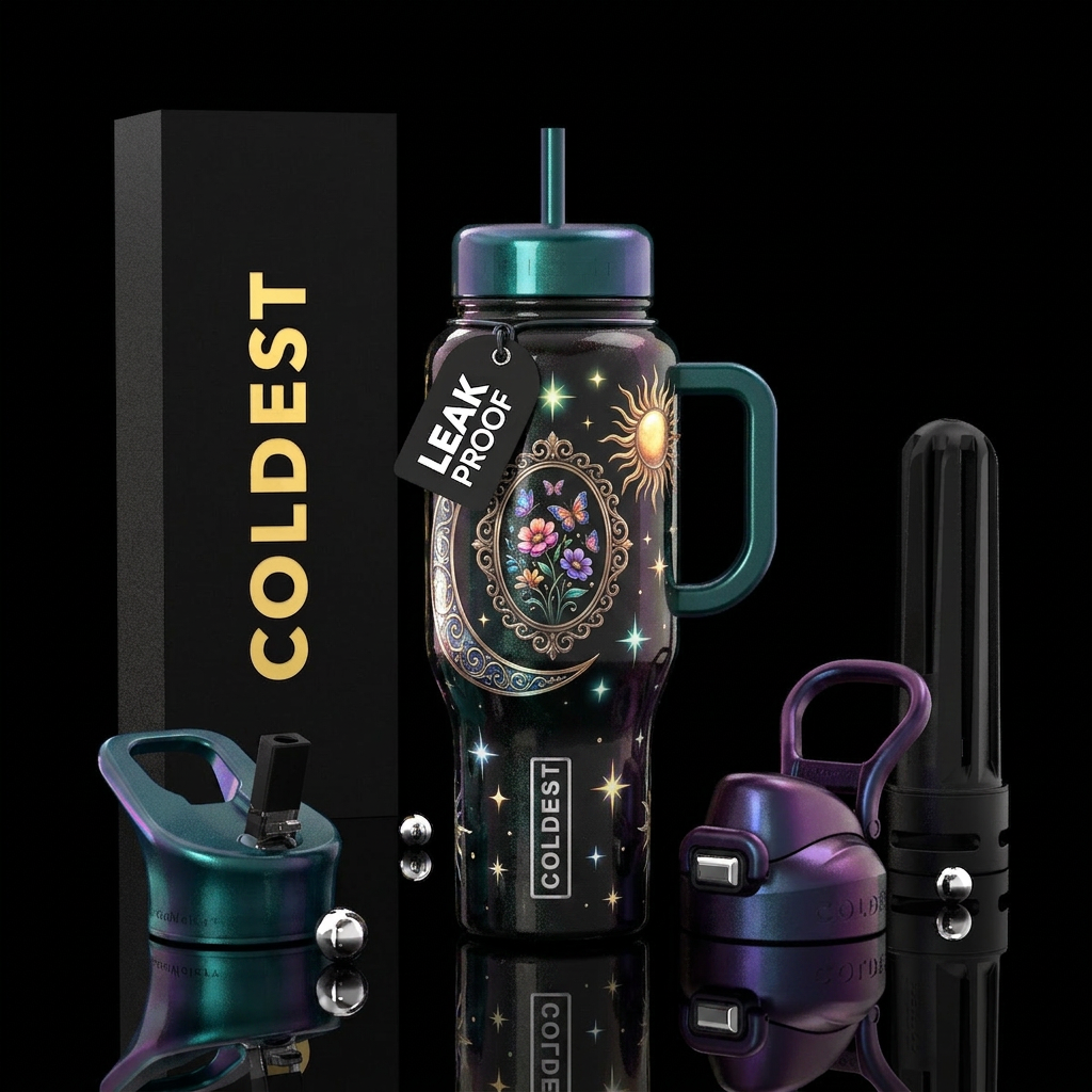 Art water bottle design
