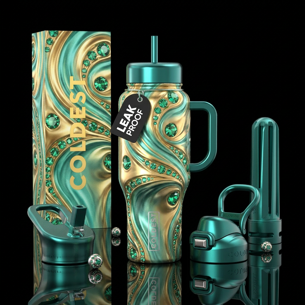 Birthstone water bottle design