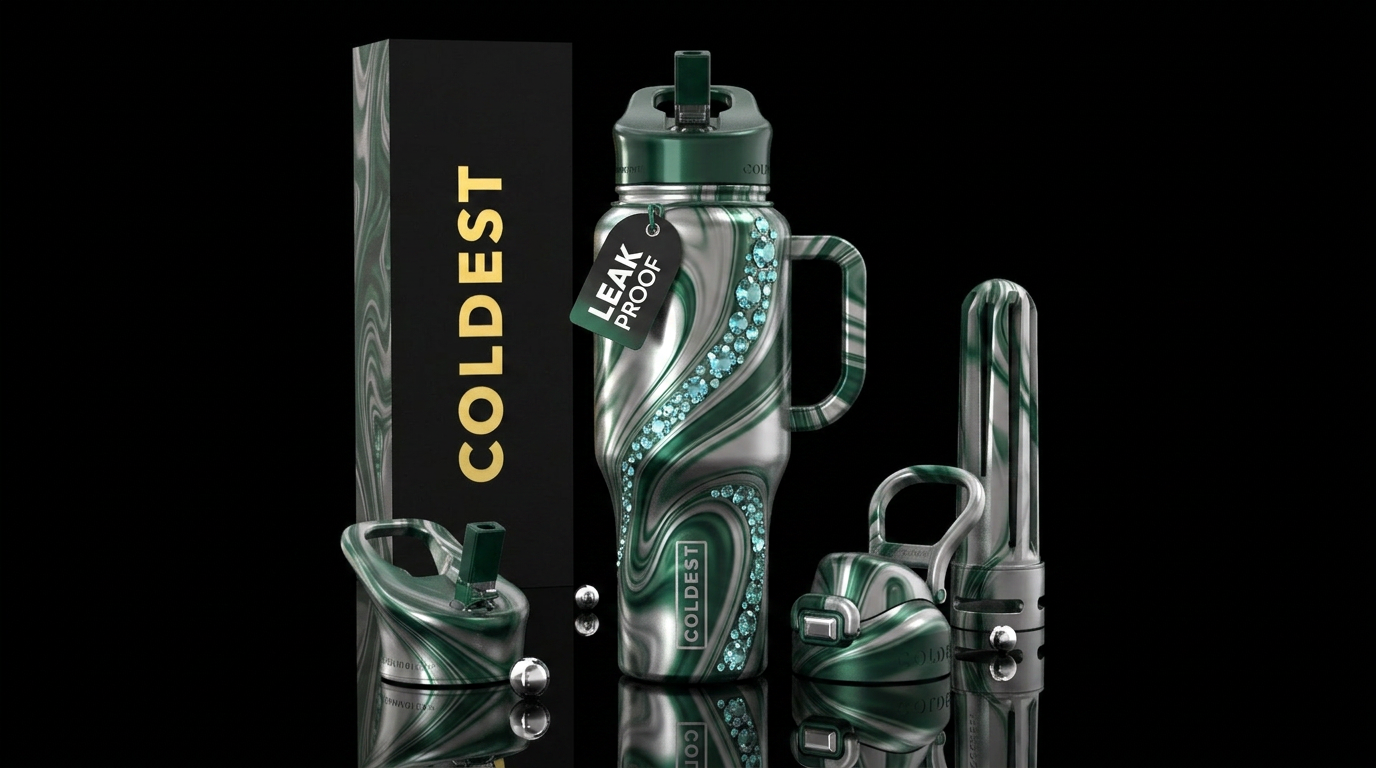 Art water bottle design