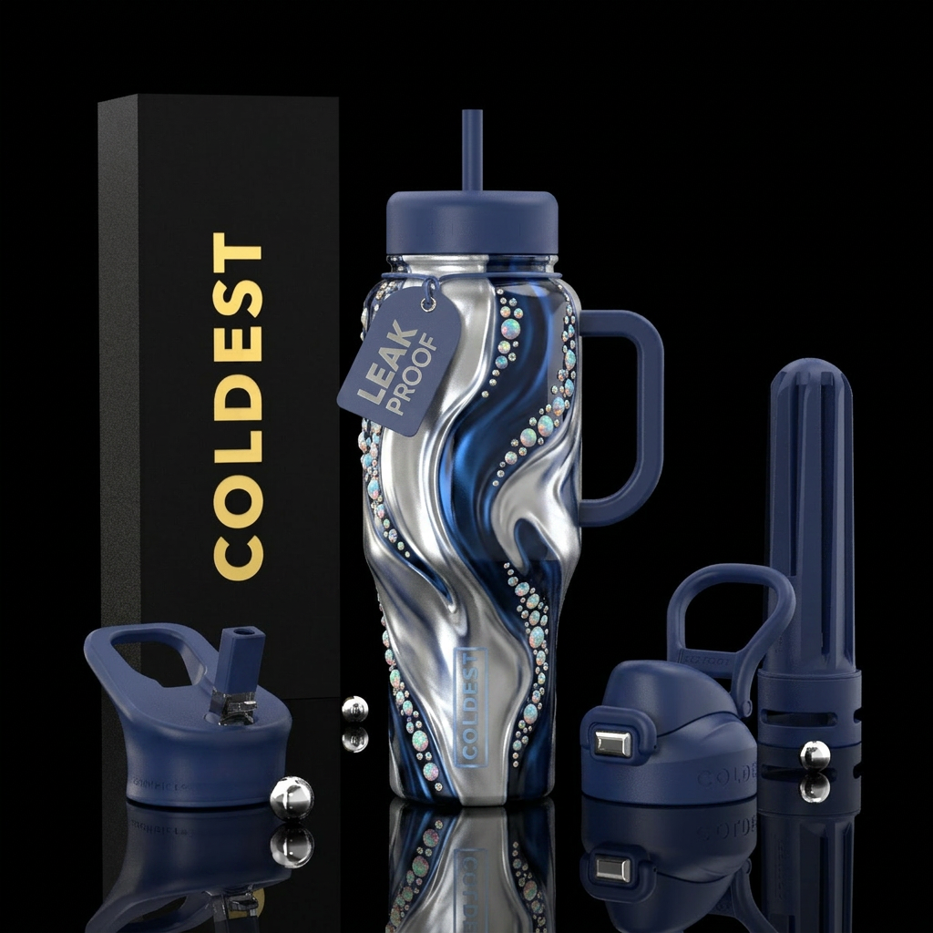 Birthstone water bottle design