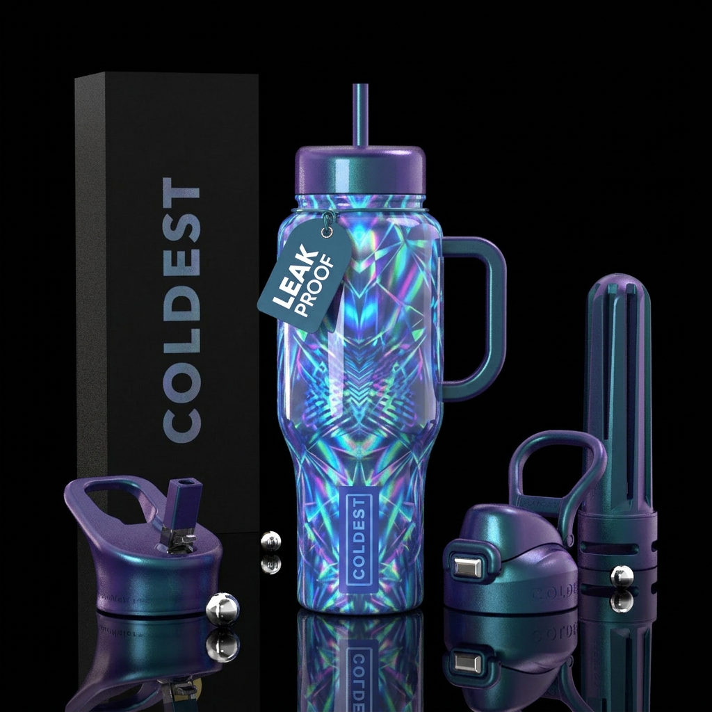 Art water bottle design