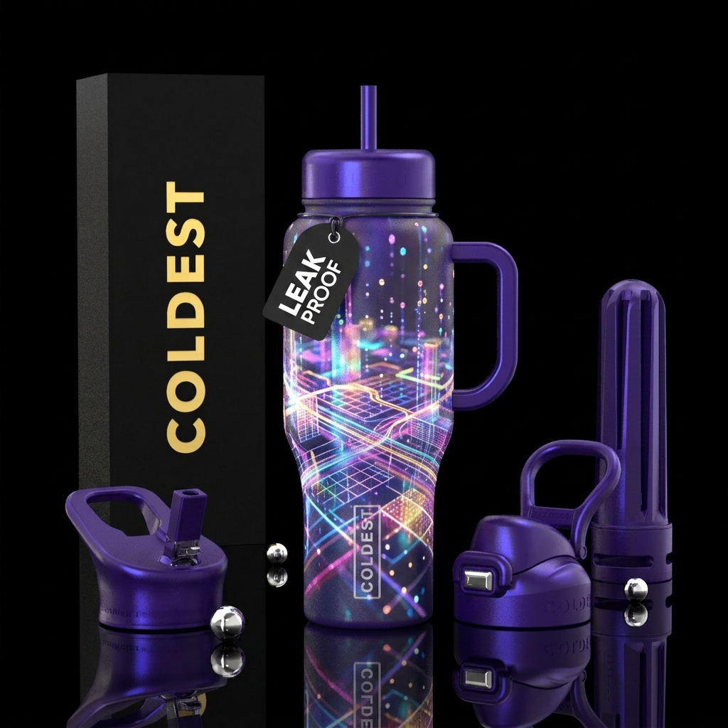 Art water bottle design