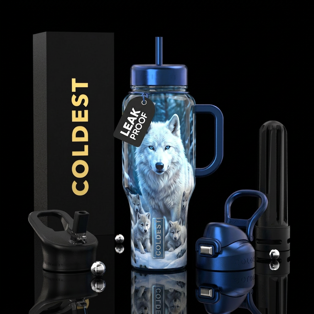 Wolf water bottle design