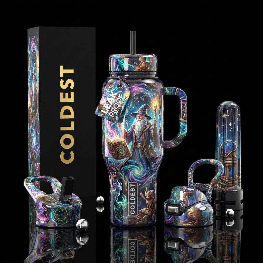 Fantasy water bottle design