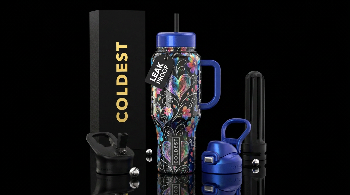 Art water bottle design