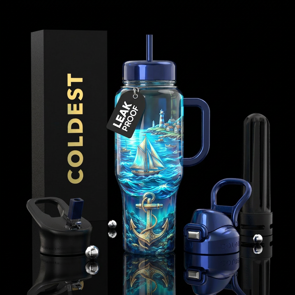 Nautical water bottle design