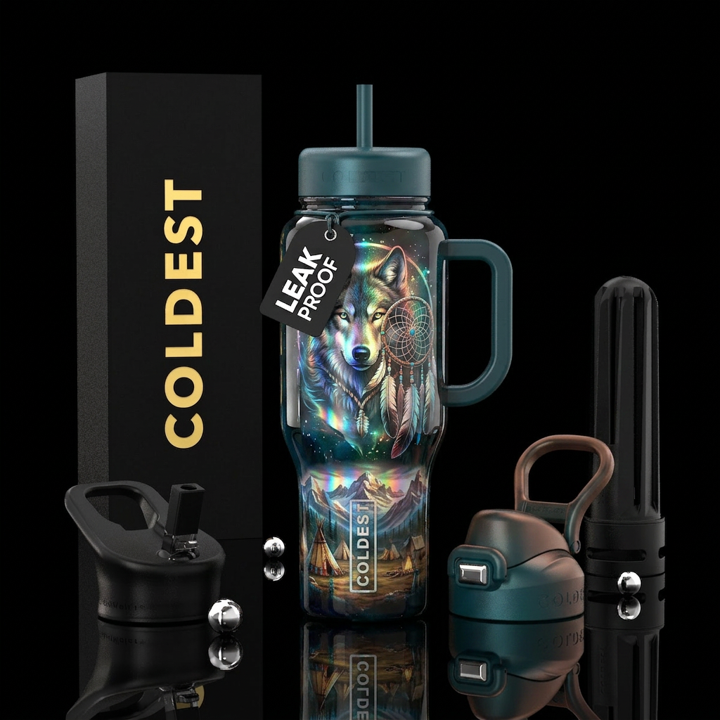 Wolf water bottle design