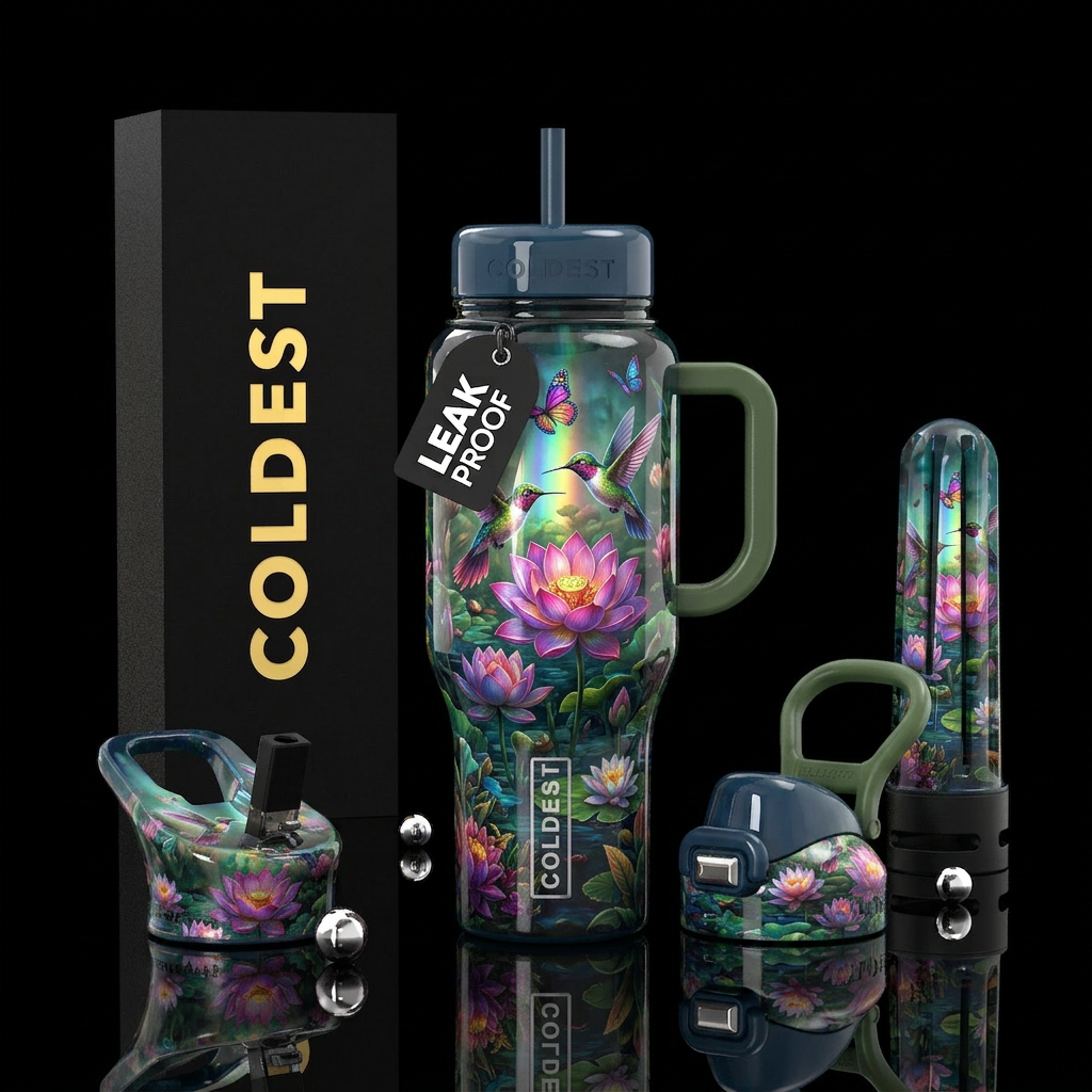 Lotus water bottle design