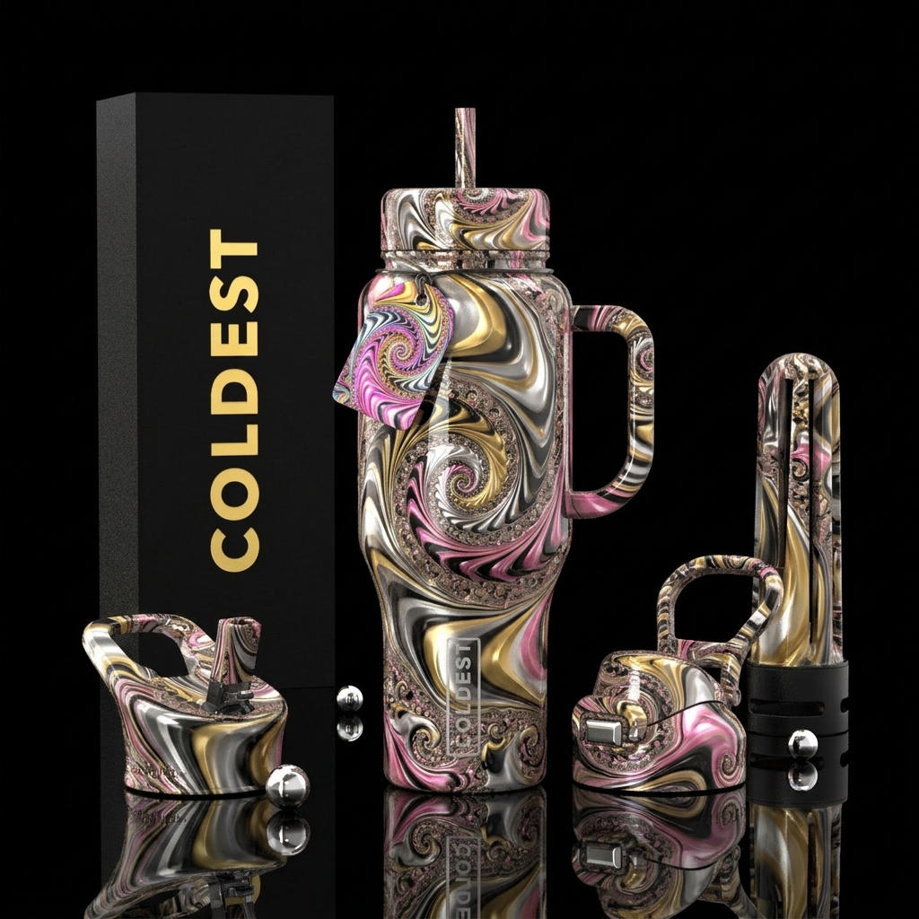 Abstract water bottle design