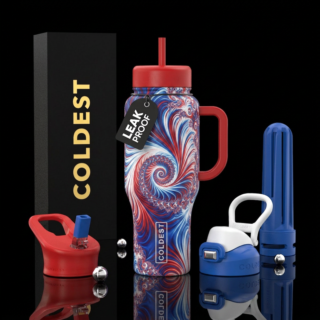 Patriotic water bottle design