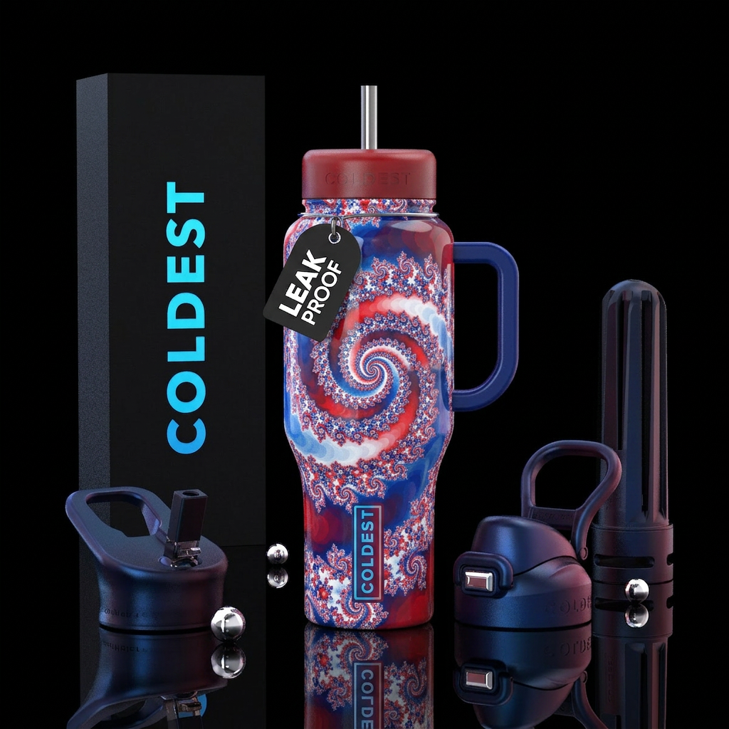 Patriotic water bottle design