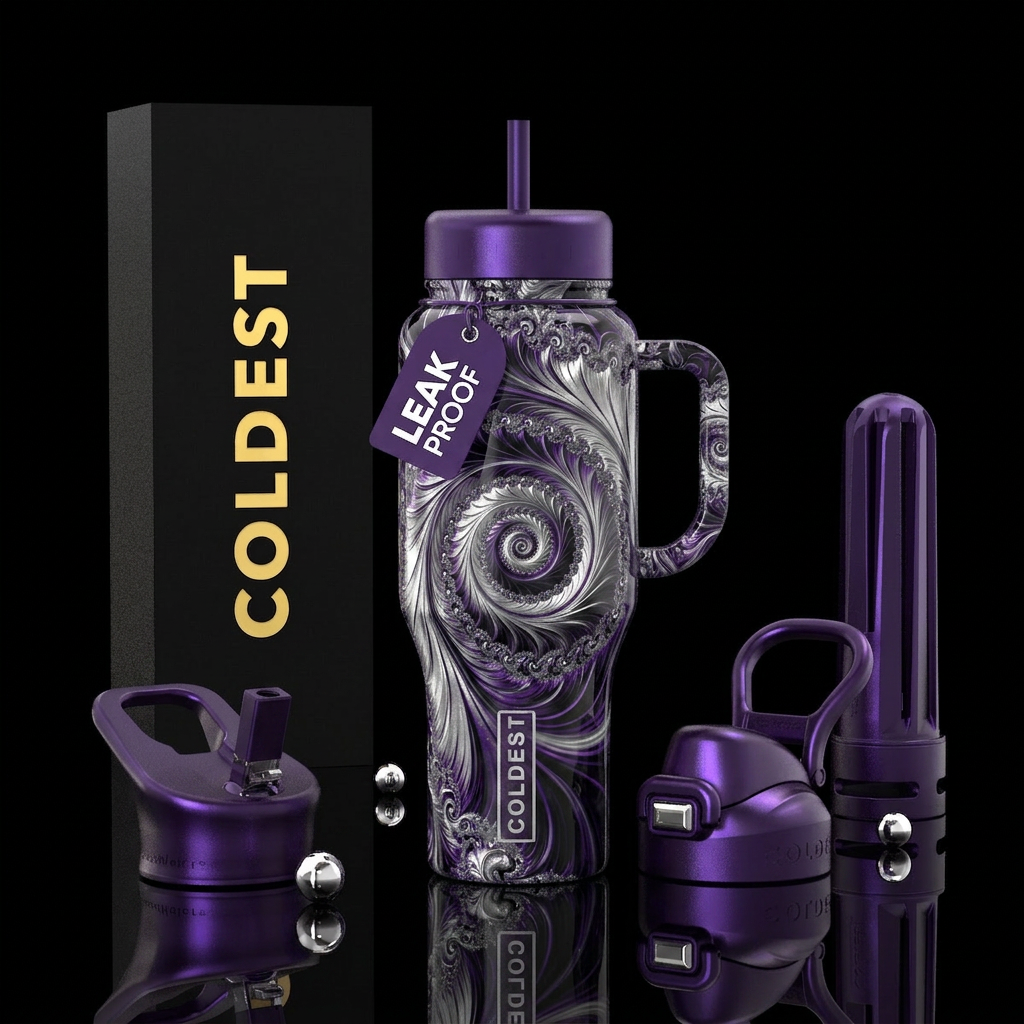 Abstract water bottle design