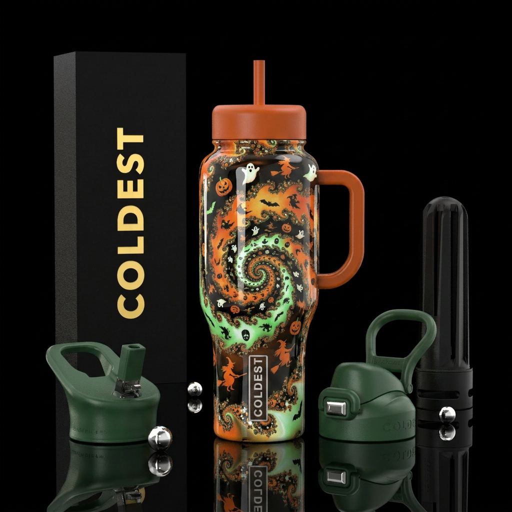 Halloween water bottle design