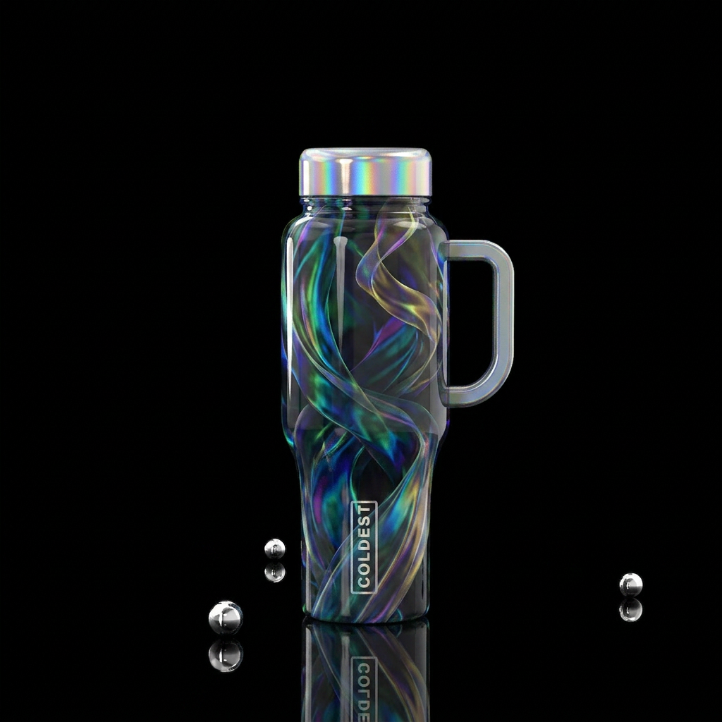 Abstract water bottle design