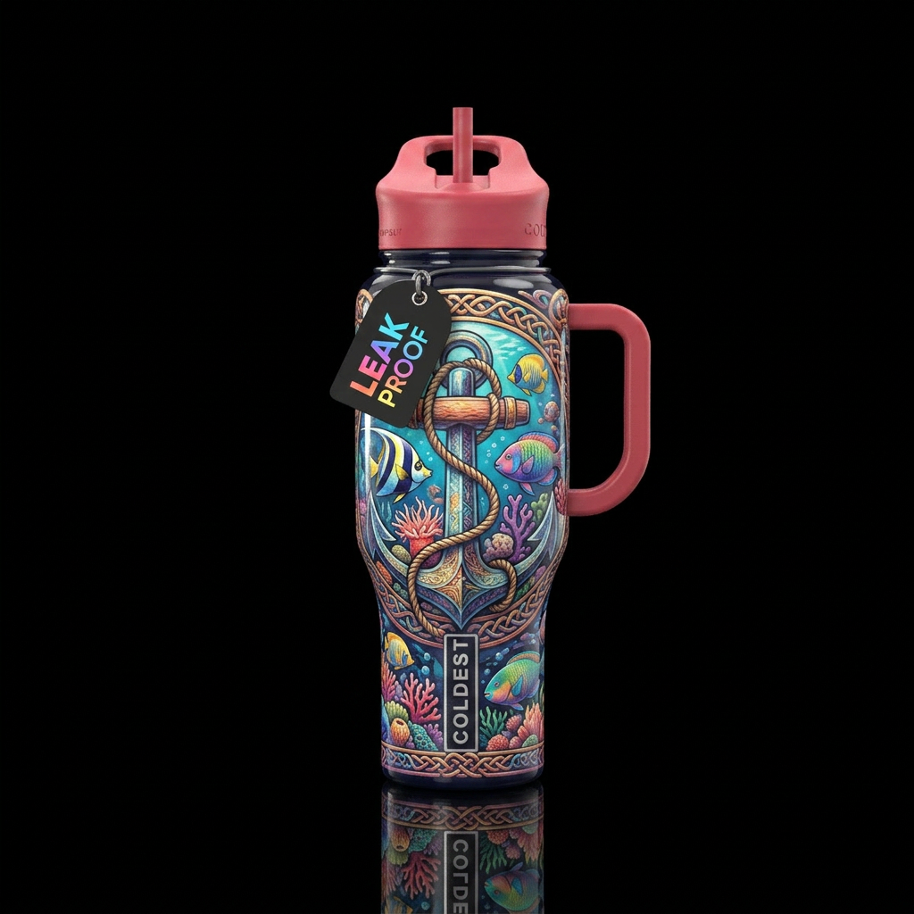 Anchor water bottle design