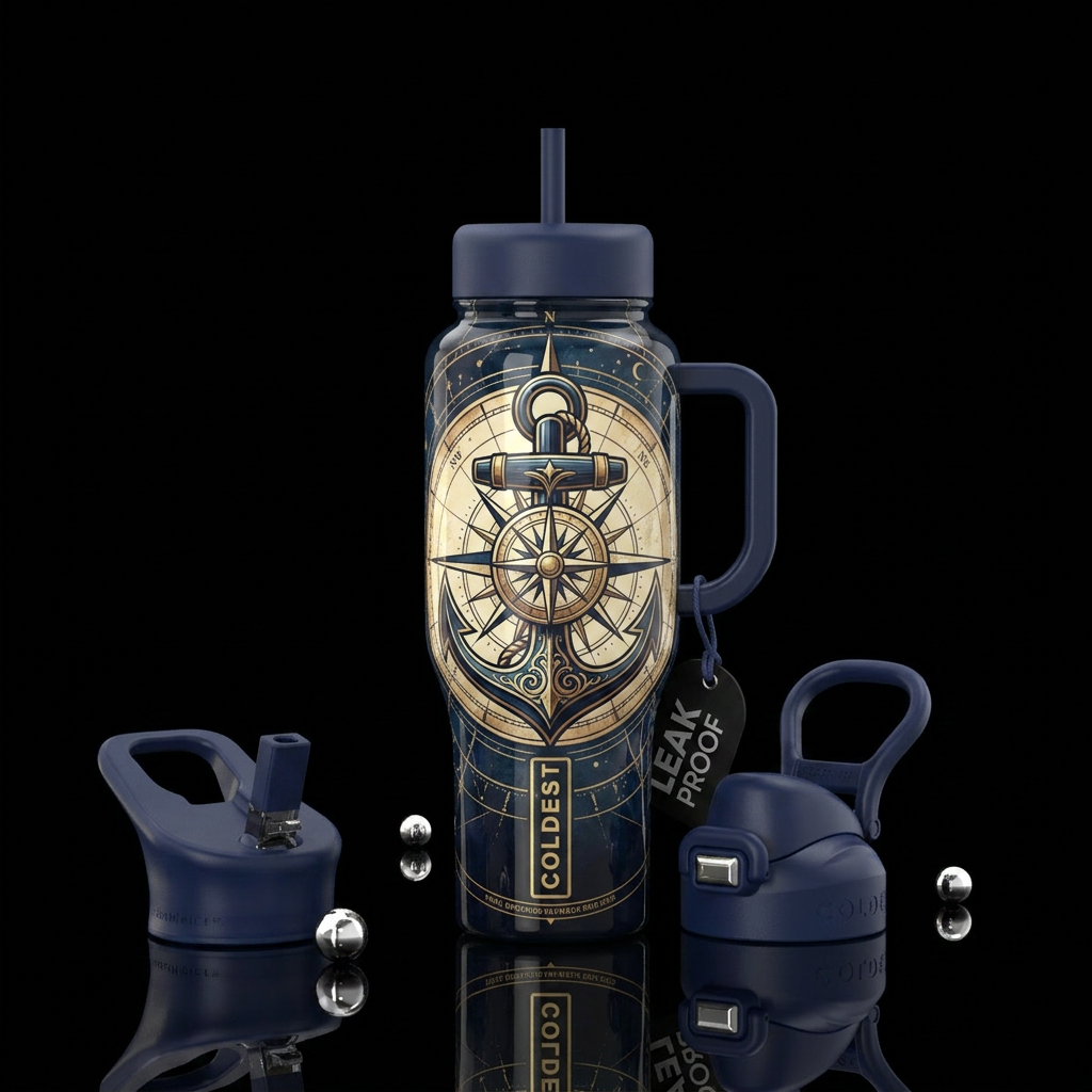 Anchor water bottle design