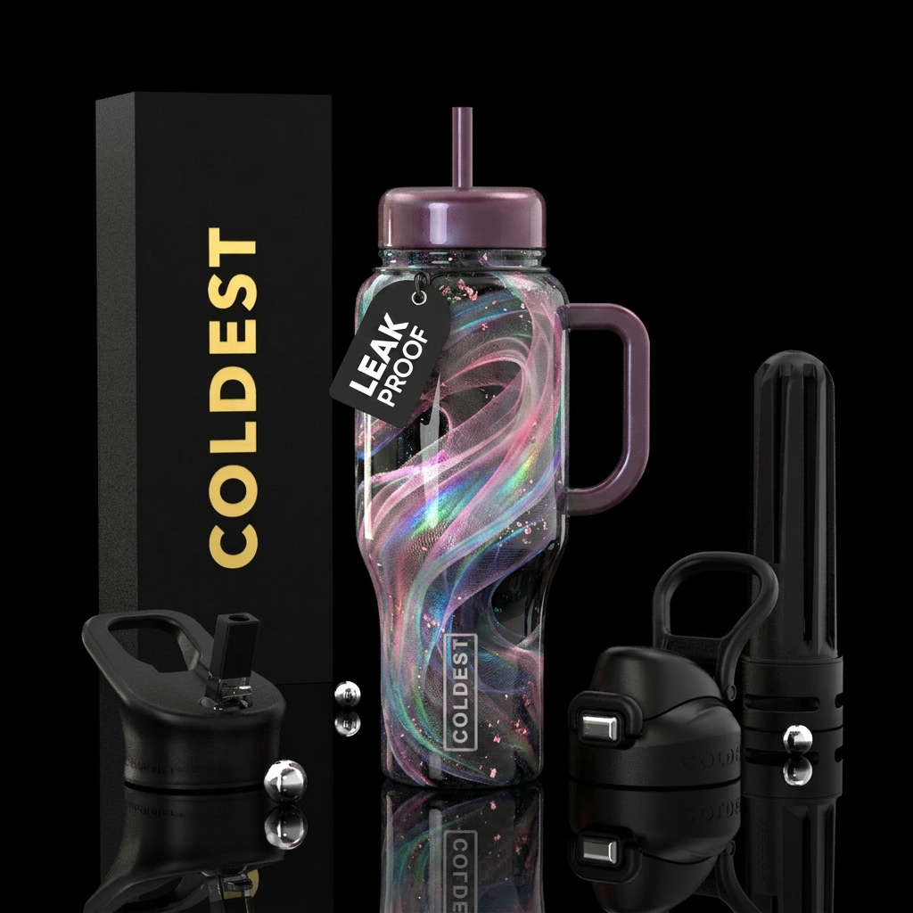 Abstract water bottle design